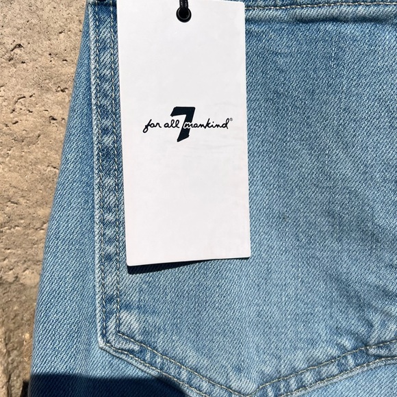 7 For All Mankind high waist cropped straight jeans - Picture 6 of 8